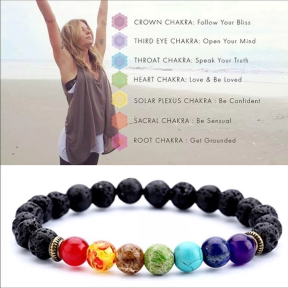 Jewelry - Seven Taqueria healing black lava bead bracelet